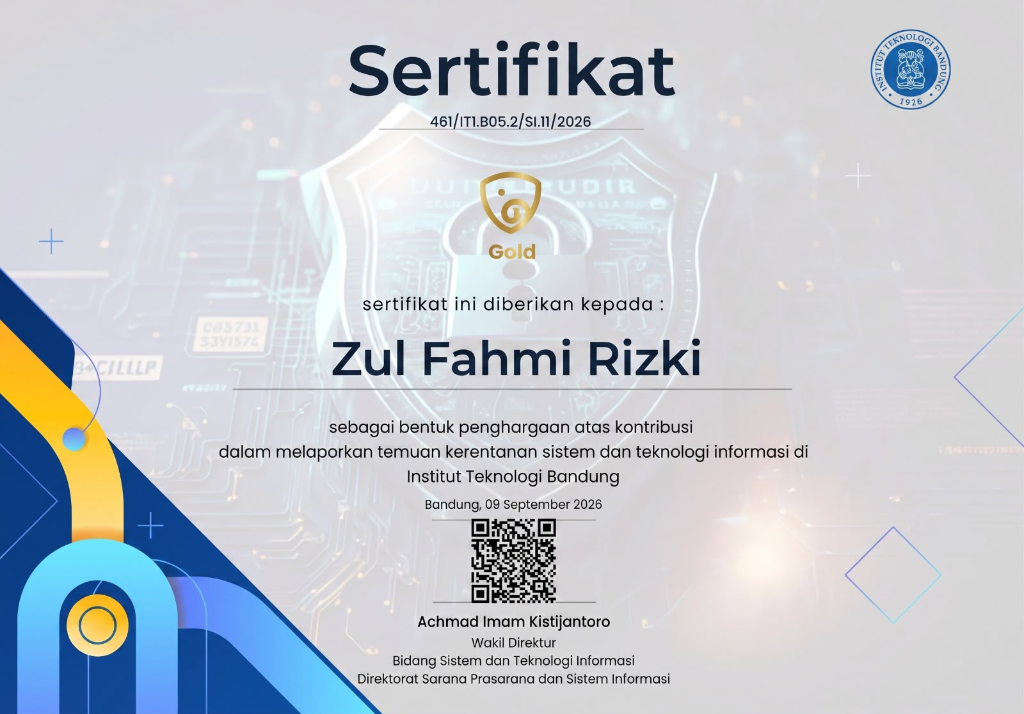 ITB Gold Certificate